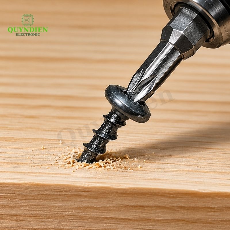 Ốc Vít M4x15mm Taiwan Ren Thưa Nhọn