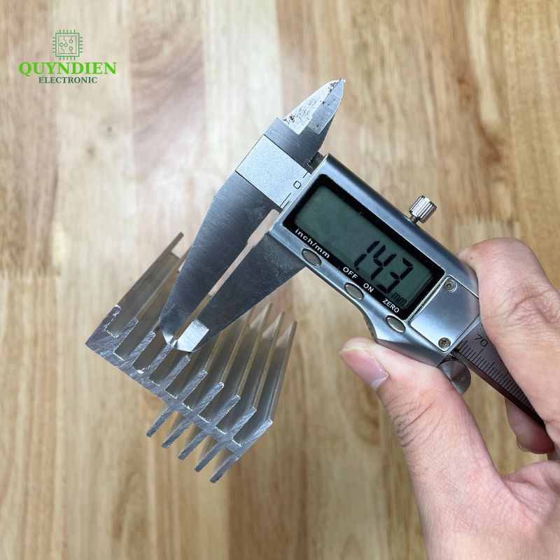 Nhôm tản nhiệt 2 tầng 10 cánh 65x56x31mm