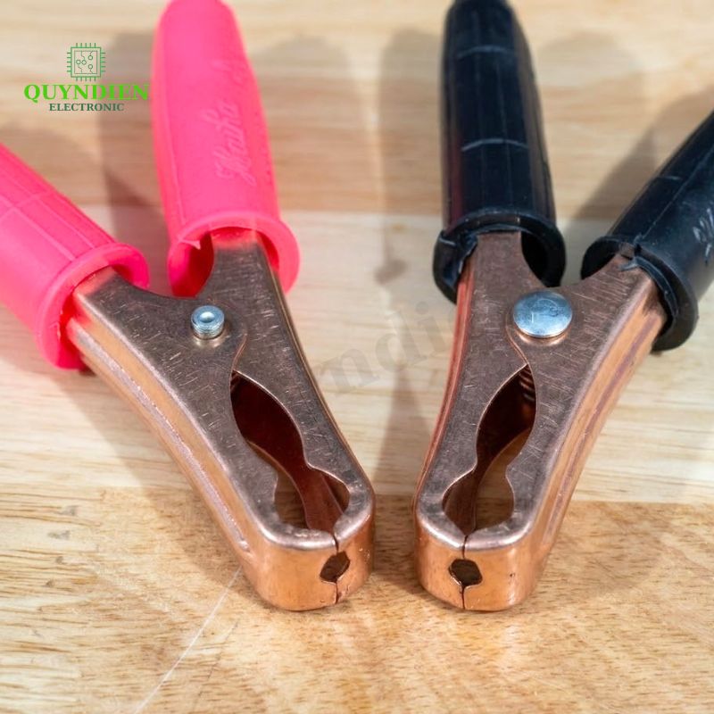 Kẹp Bình Ắc Quy 75A Mạ Đồng Đỏ Đen