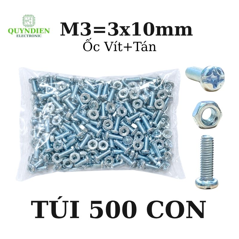 Ốc Vít Tán M3x10mm