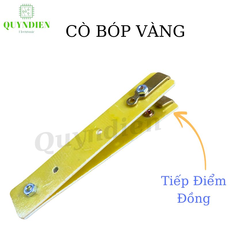 Công tắt Cò Bóp Phíp Thủy Tinh VÀNG tiếp điểm đồng DÀY