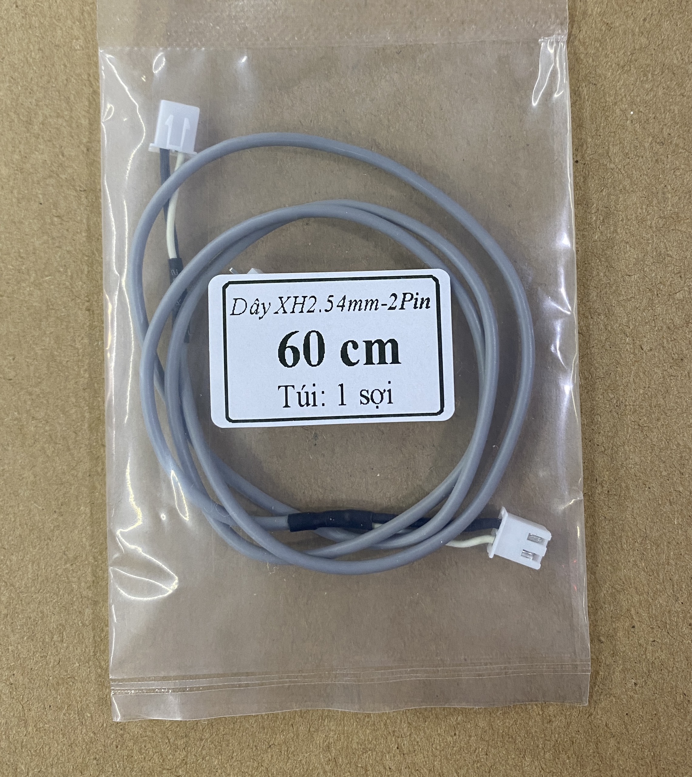 Dây tín hiệu âm thanh, dây bus, cable nối XH2.54-2P Dài 10cm 20cm, 30cm, 40cm, 50cm