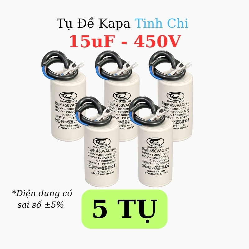 Tụ Đề Máy Bơm Tinh Chi 15uF 450V