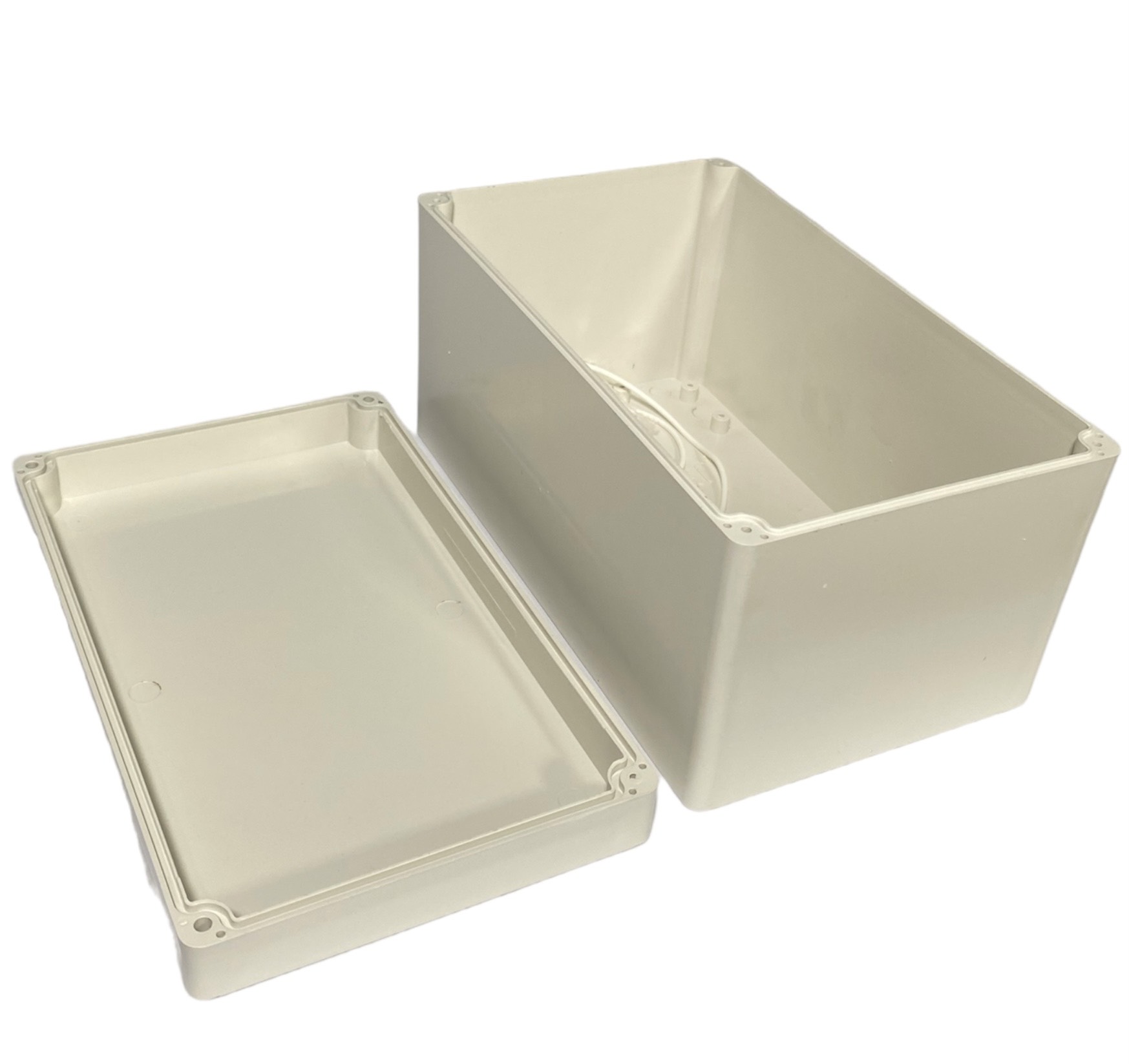 Hộp Nhựa ABS chống nước 200x120x110mm Wanchi, màu đen nắp trong