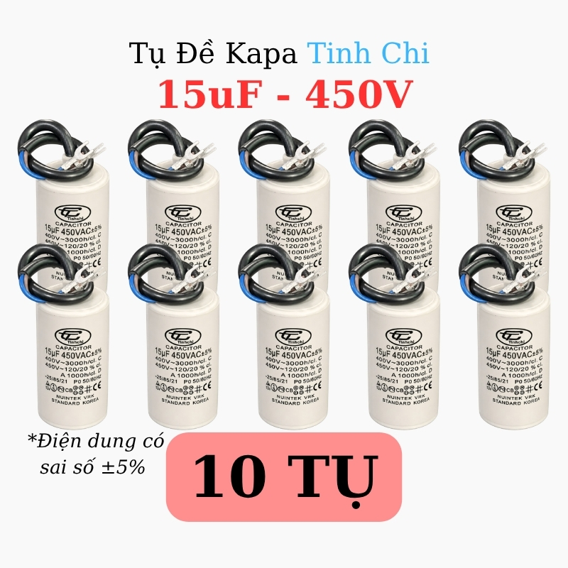 Tụ Đề Máy Bơm Tinh Chi 15uF 450V