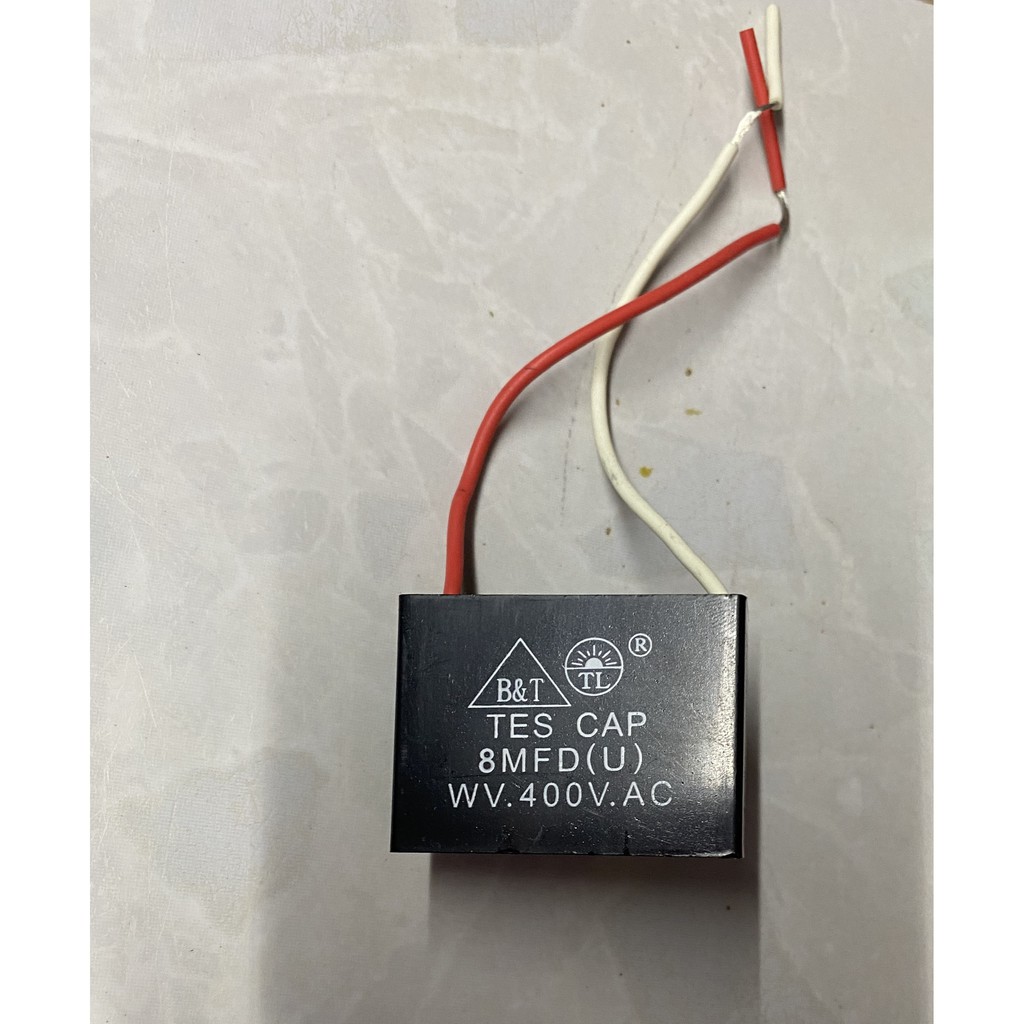 Tụ điện kapa tụ đề tụ ngậm tụ quạt 8uf 400V.AC TÍN LIÊN