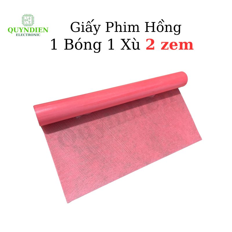 Giấy Hồng 1 mặt Bóng 1 mặt Xù giấy cách điện dày 0.2mm