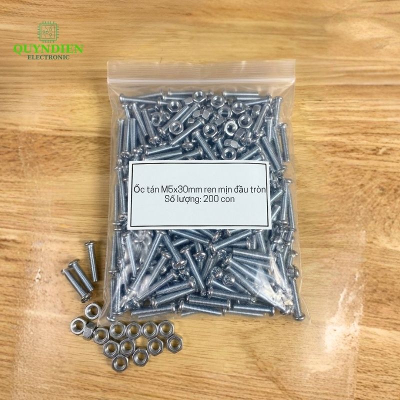 Ốc Vít M5x30mm Có Kèm Tán