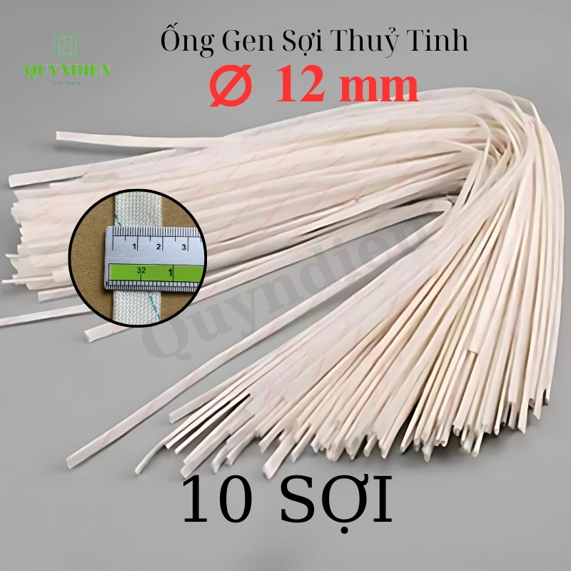 Ống gen cách điện sợi thủy tinh size 12mm