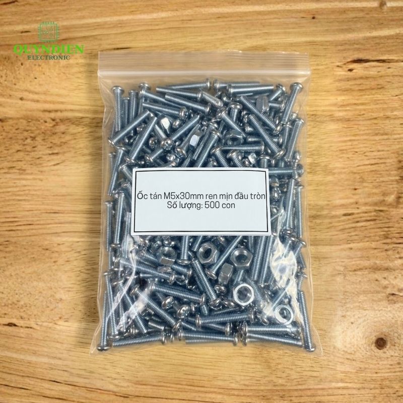 Ốc Vít M5x30mm Có Kèm Tán