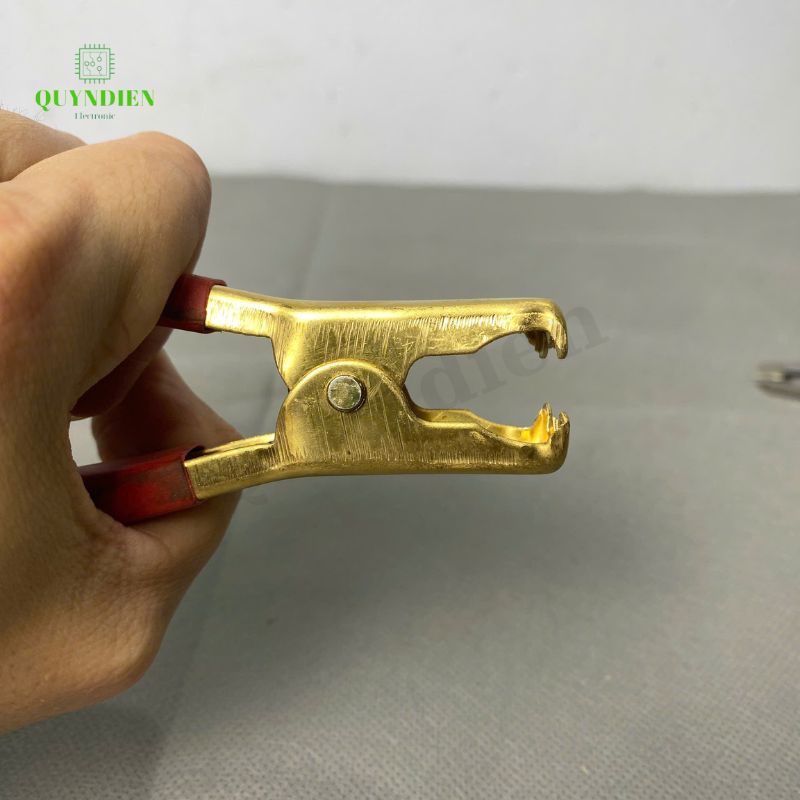 Kẹp ắc quy Acquy 100A Đồng Nguyên Chất (Đỏ + Đen), 93mm, Lò Xo Cực Kì Khỏe.