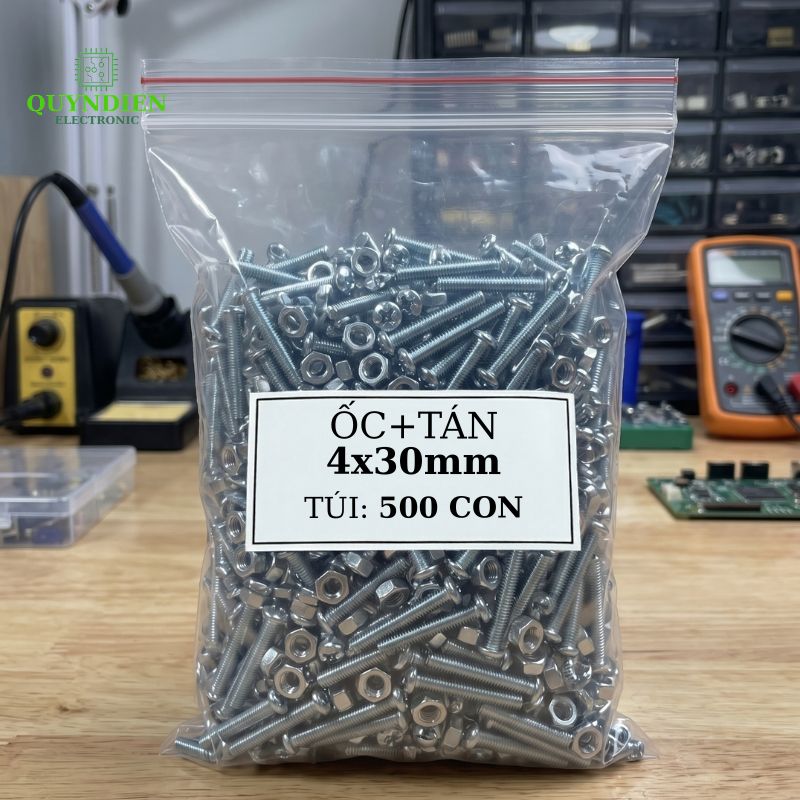 Ốc Vít M4x30mm Có Kèm Tán