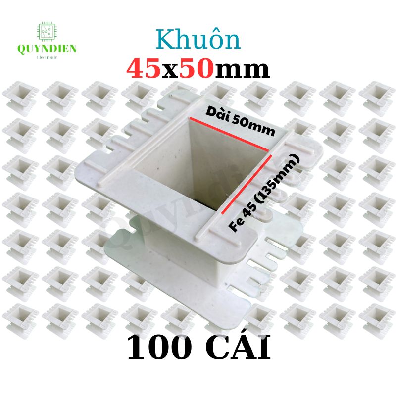 Khuôn nhựa quấn biến áp Fe silic 45x50mm