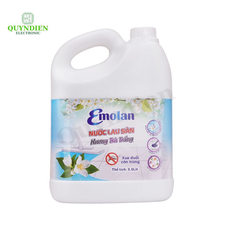 Nước lau sàn Emolan hương TRÀ TRẮNG - 3.5L