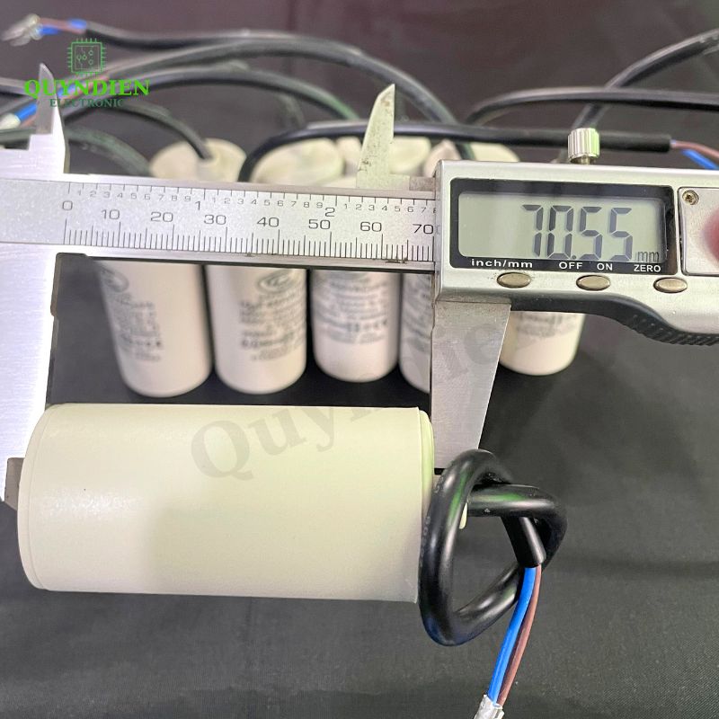 Tụ Đề Máy Bơm Nước 12uF 450VAC Tinh Chi