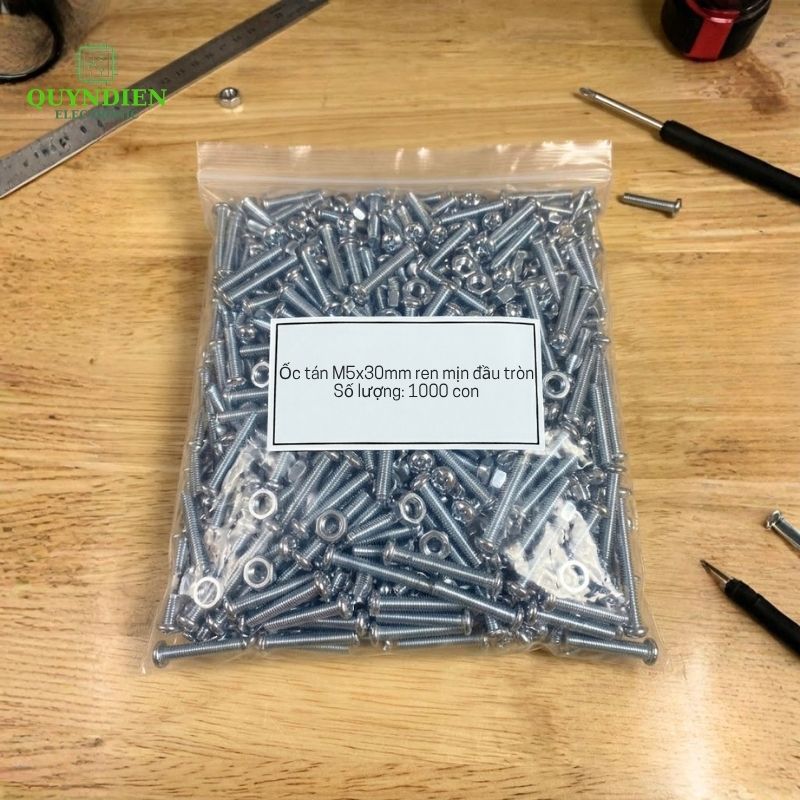 Ốc Vít M5x30mm Có Kèm Tán