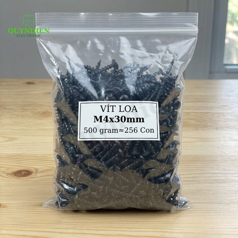 Ốc Vít M4x30mm Taiwan Ren Thưa Nhọn