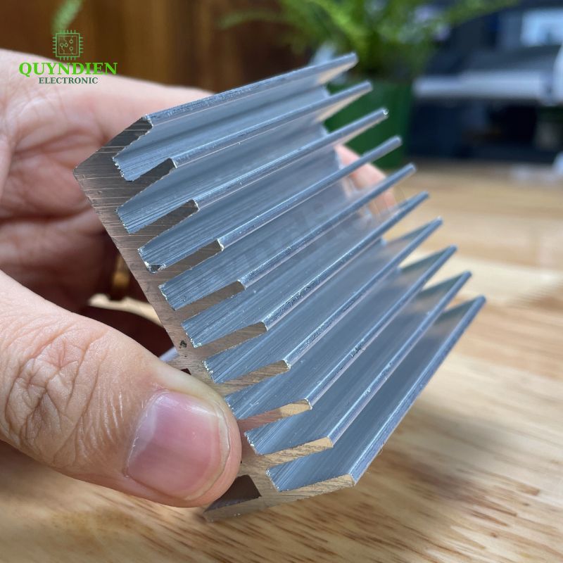 Nhôm tản nhiệt 2 tầng 10 cánh 65x56x31mm