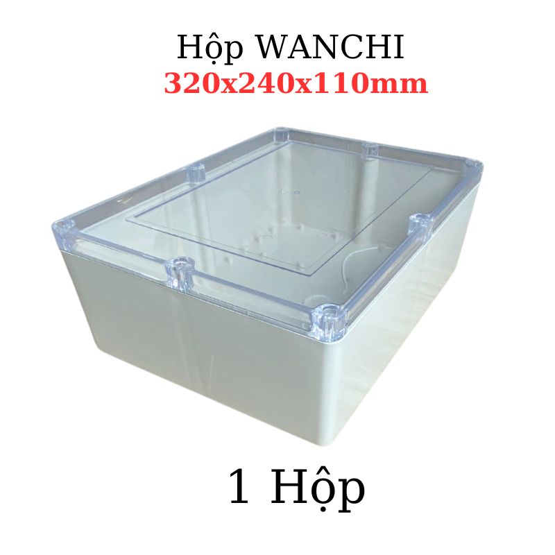 Hộp Nhựa ABS WANCHI 320x240x110mm Nắp Trong Màu Trắng