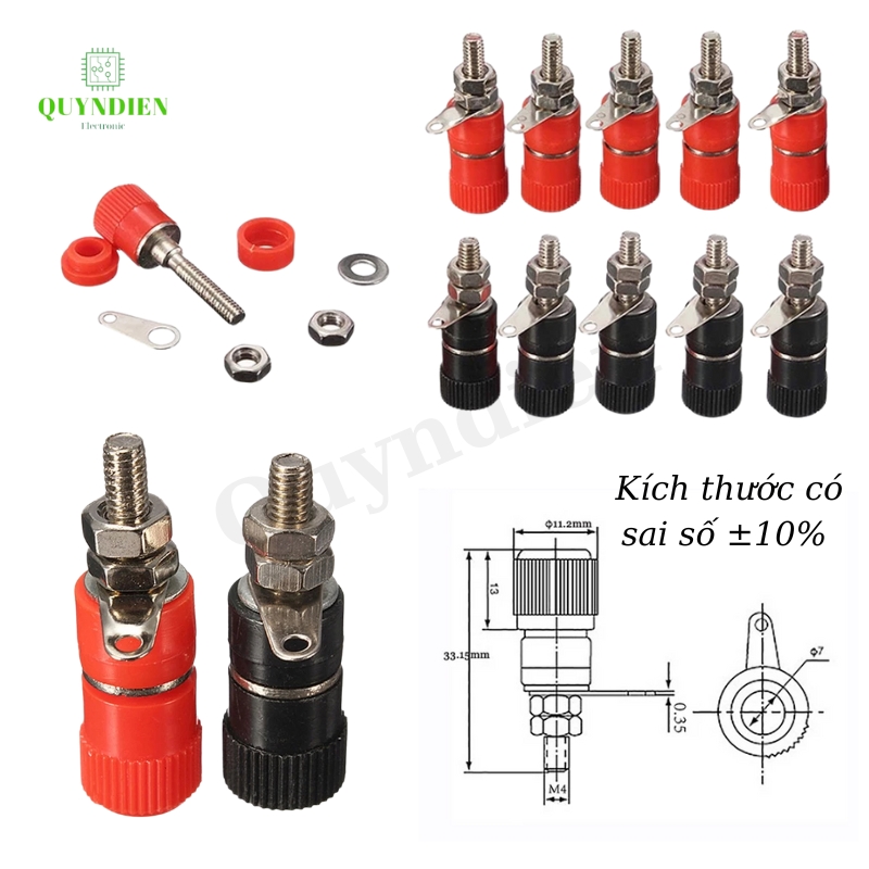 Đầu Jack Cọc Loa M4 Chuyển Đổi Cọc Loa JS 910B