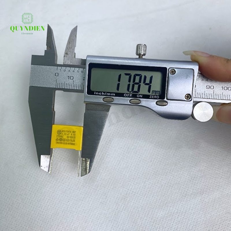 Tụ Kẹo Vàng 224K  0.22uF 275VAC-Xát Nhỏ
