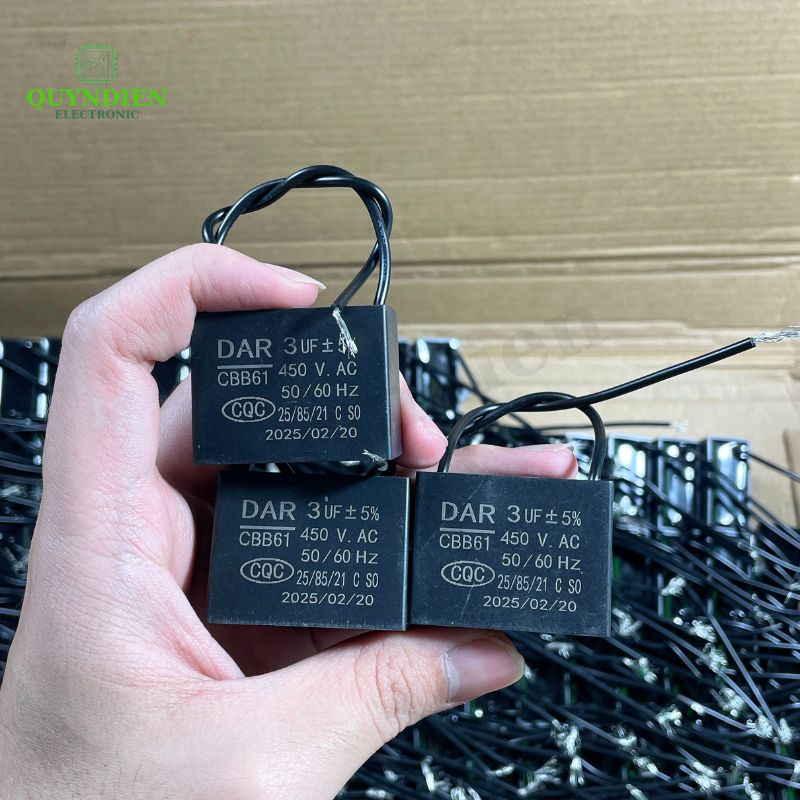 Tụ Đề Kapa Vuông DAR 3uF 450VAC