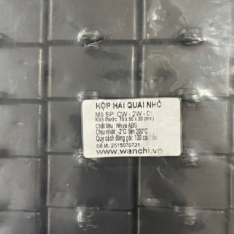 Hộp Nhựa ABS WANCHI 78x50x30mm Màu Đen
