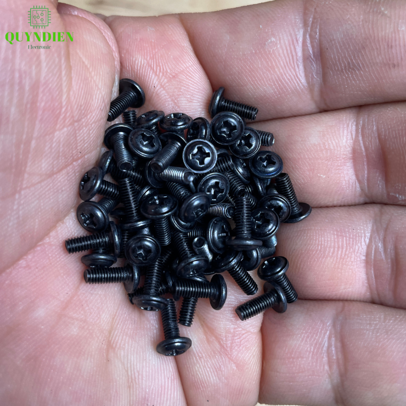 Ốc vít ren mịn M3 đầu long đền 3x8mm VN