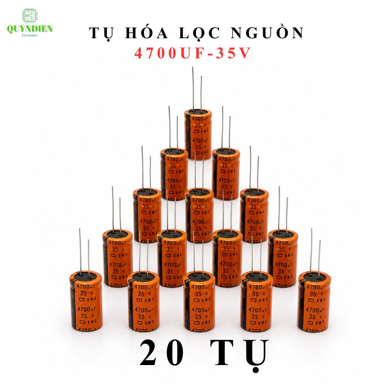 Tụ Hóa Lọc Nguồn 4700uF/35V Màu CAM