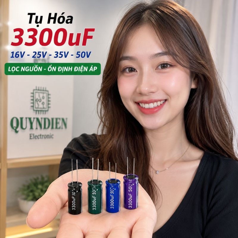 Tụ Hóa 3300uF 16V 25V 35V 50V