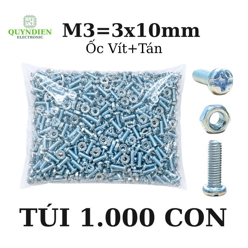 Ốc Vít Tán M3x10mm