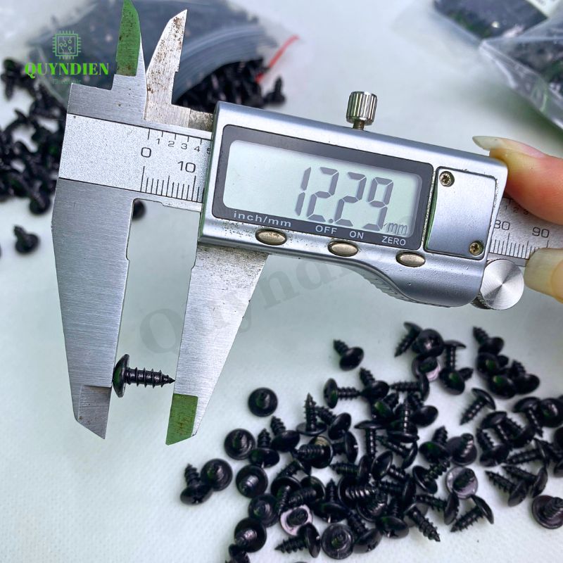 Ốc vít nhọn M4x10mm đầu tròn dài 10mm - 100 Con