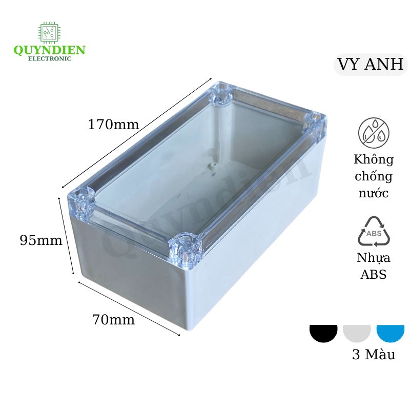 Hộp nhựa ABS 170x95x70mm VY ANH