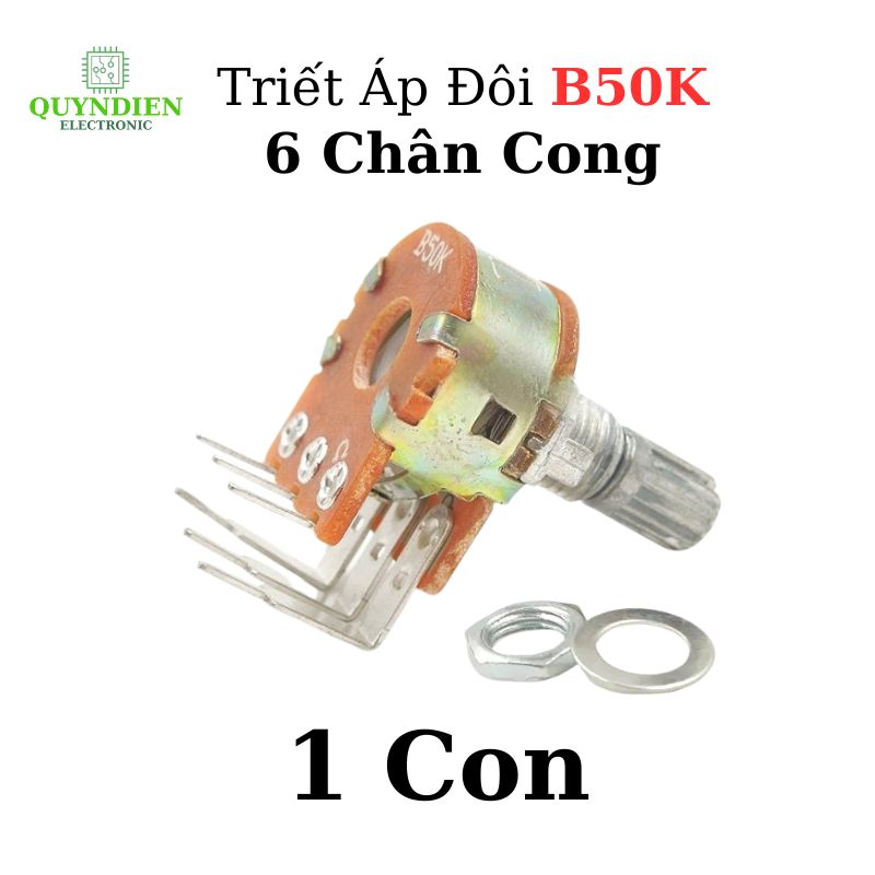 Triết Áp Đôi B50K 6 Chân Cong