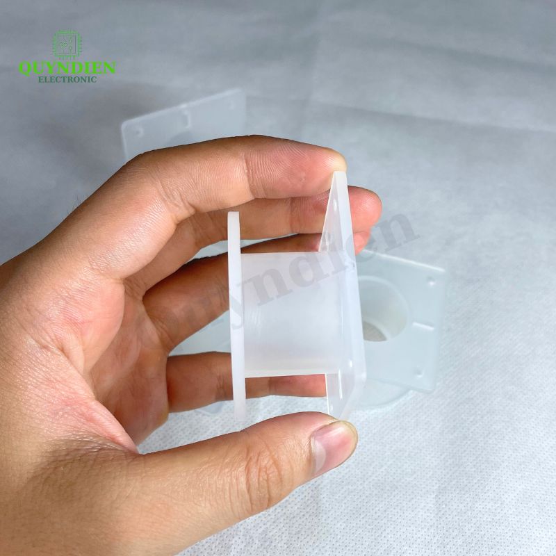 Lõi Nhựa Vuông Tròn 55 Quấn Cuộn Cảm Phân Tần Loa - Màu Trắng Trong