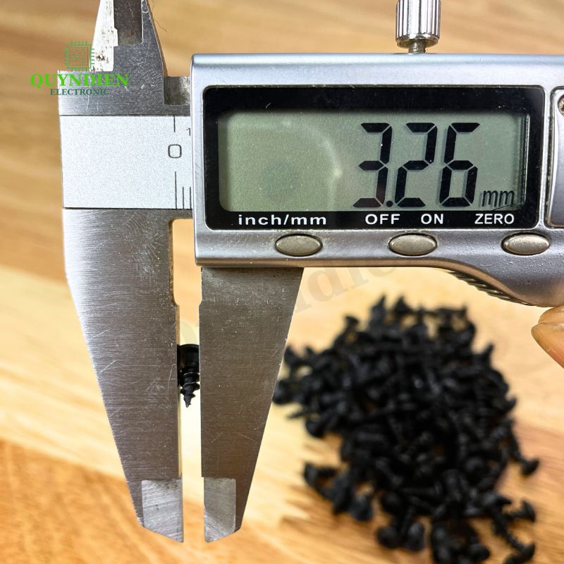 Ốc Vít nhọn M3x8mm Đầu Dù Ren Thưa - 100 Con