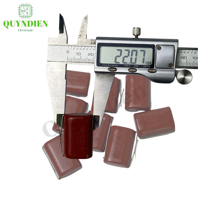 Tụ Kẹo Nâu Đỏ CBB21 225K - 650V