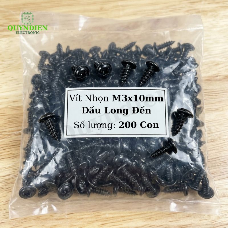 Ốc Vít Nhọn Đầu Long Đền M3x10mm