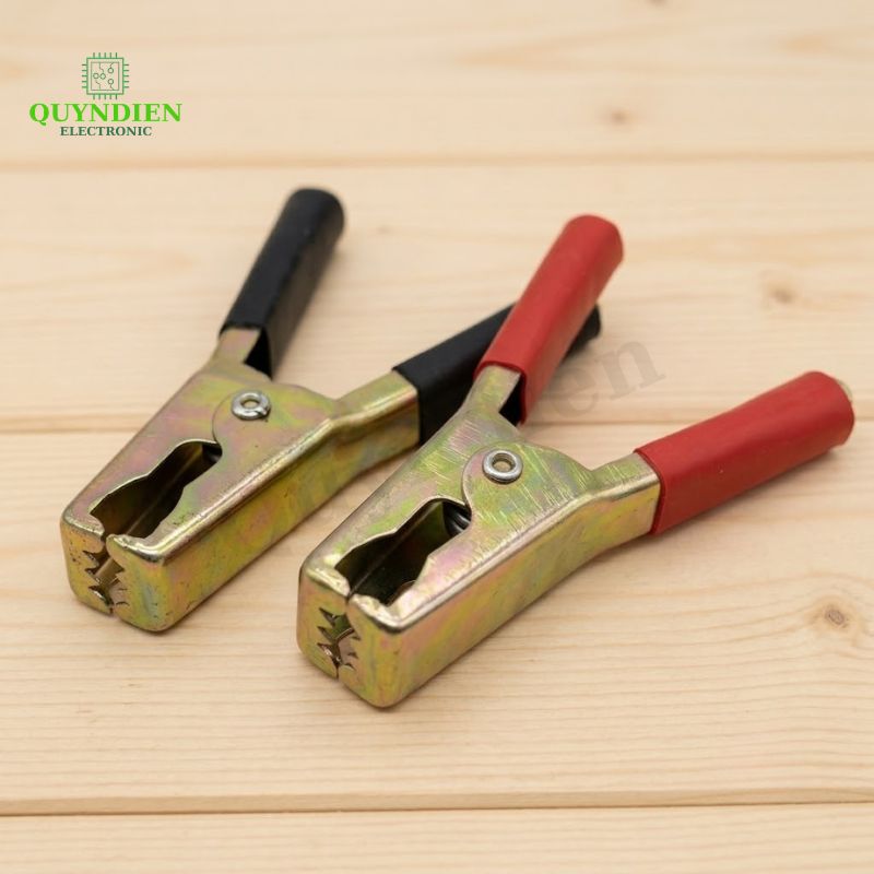 Kẹp Bình Ắc Quy 100A Thép Không Gỉ Đỏ Đen