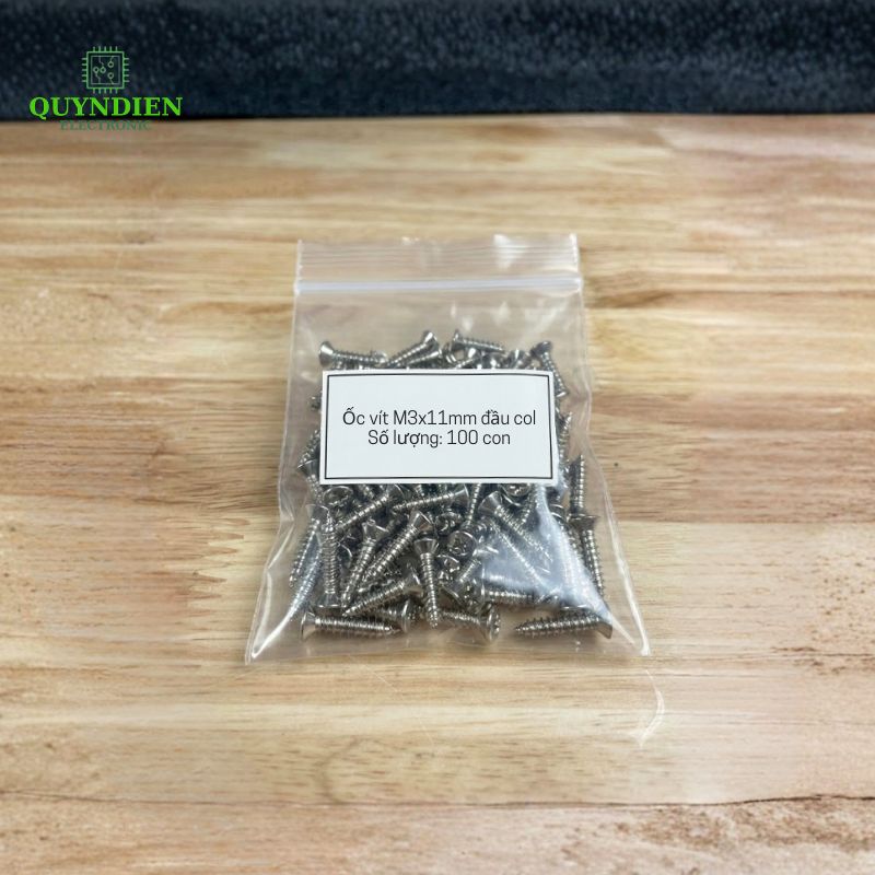 Ốc Vít Thái Ren Xoắn Đầu Col M3x11mm