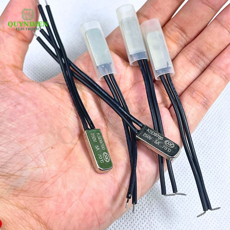 Cầu Chì Nhiệt KSD9700 70 Độ 250VAC 5A – 90mm