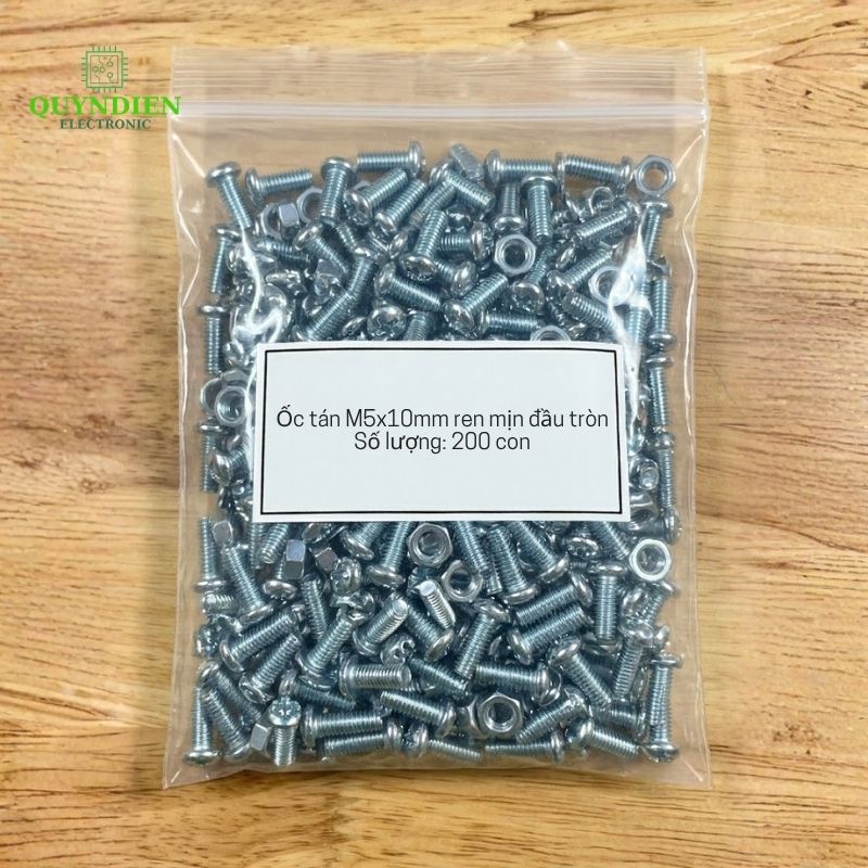 Ốc Vít M5x10mm Có Kèm Tán