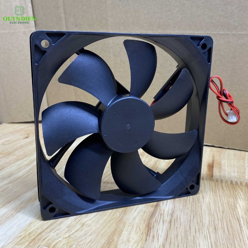 Quạt Tản Nhiệt Không Chổi Than DC 12V 0.28A 120x120x25mm Vuông Làm Mát Tủ Điện, Nguồn, Máy In 3D, PC