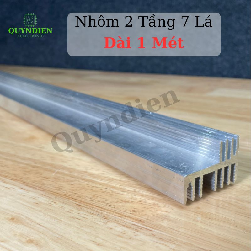 Nhôm Tản Nhiệt 2 Tầng 7 Cánh 1000x44x29mm