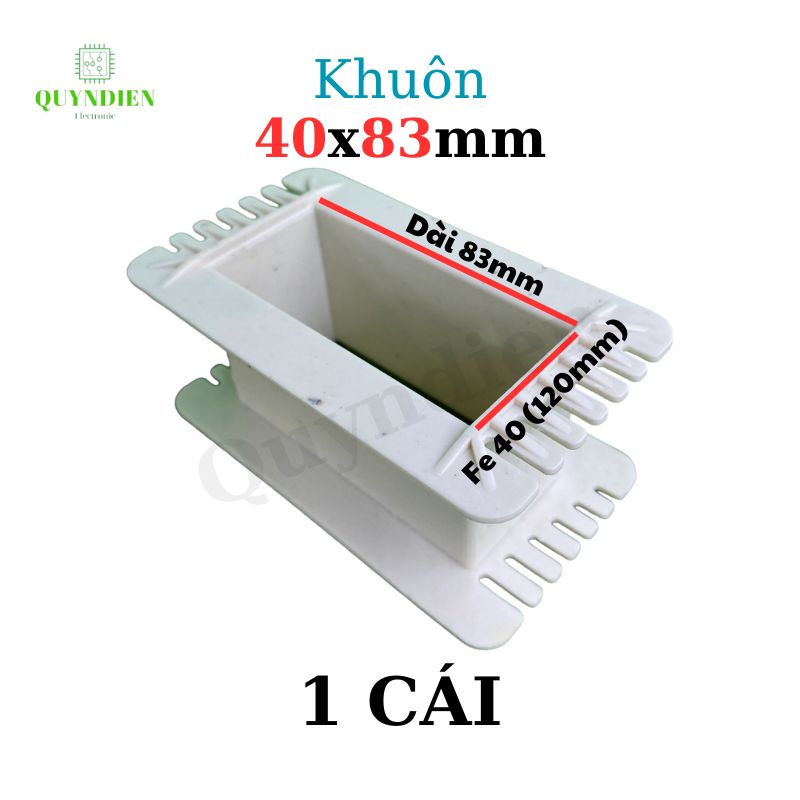 Khuôn nhựa quấn biến áp Fe silic 40x83mm