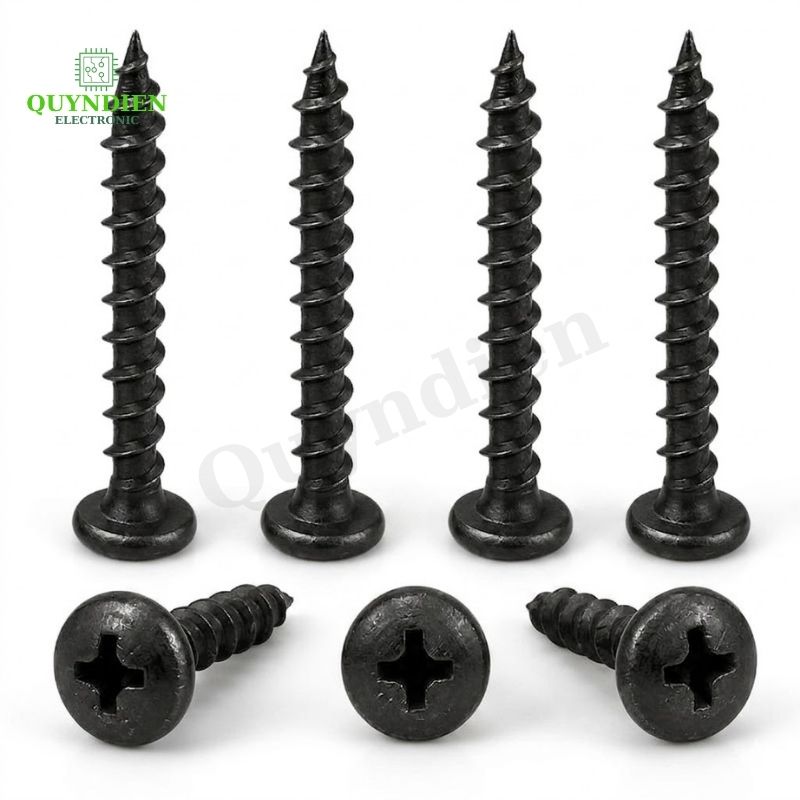 Ốc Vít M4x40mm Taiwan Ren Thưa Nhọn