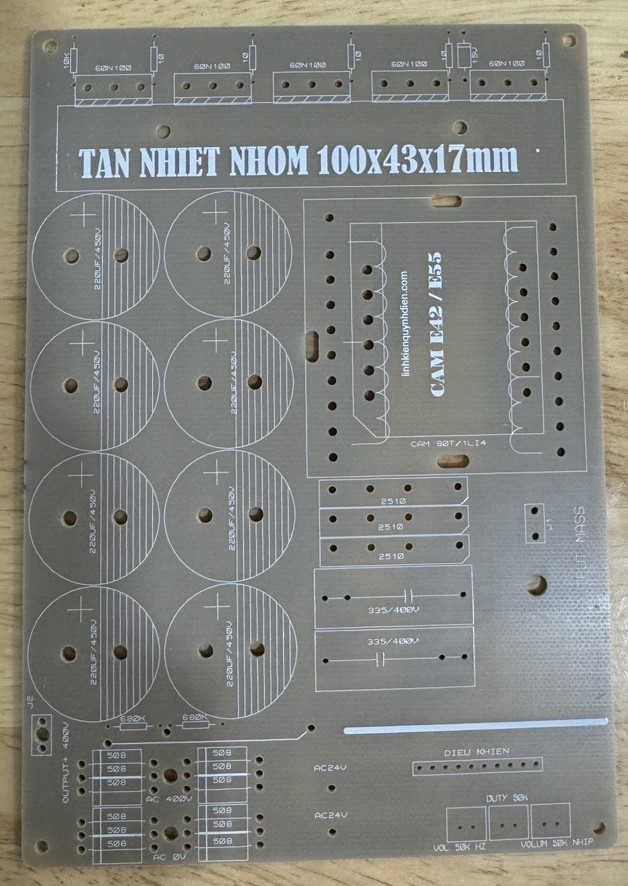 PCB Mạch công suất rời + băm rời IGBT + băm cầu H rời