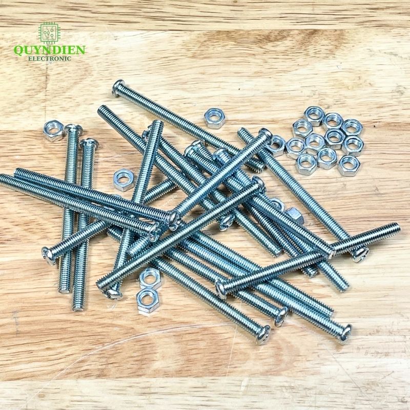 Ốc Vít M5x70mm Có Kèm Tán - Túi 100 Con