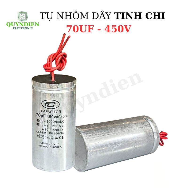 Tụ Nhôm Dây 70uF - 450V