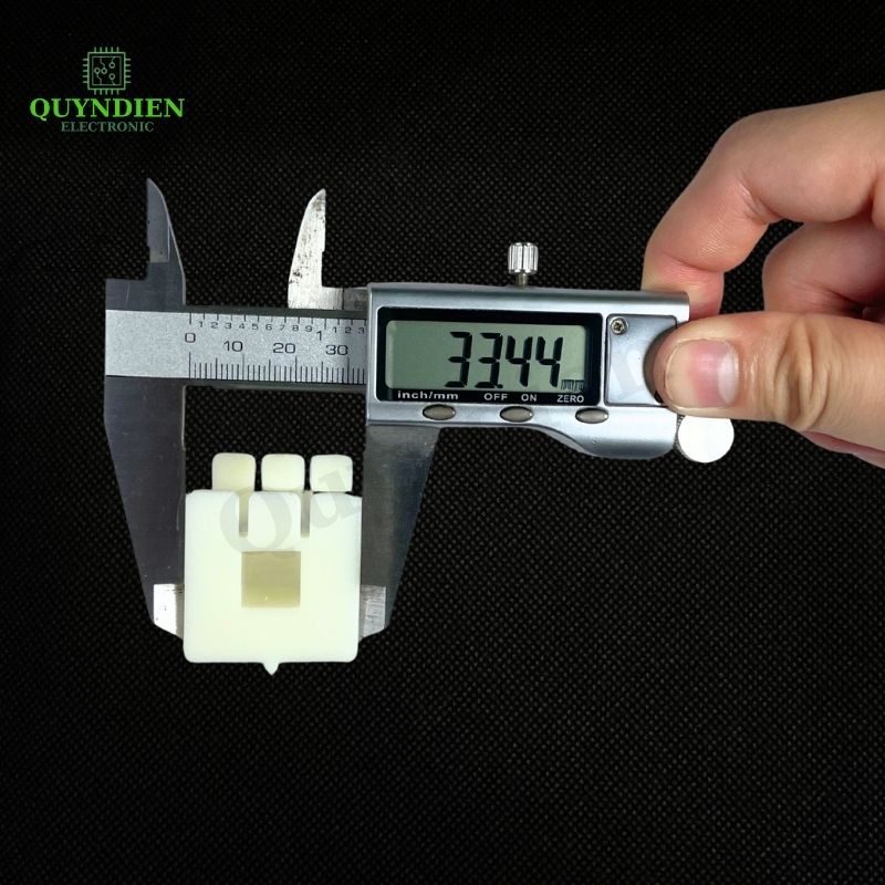 Lõi Nhựa Vuông Dài 64mm Quấn Cuộn Cảm Phân Tần Loa - Màu Trắng Sữa